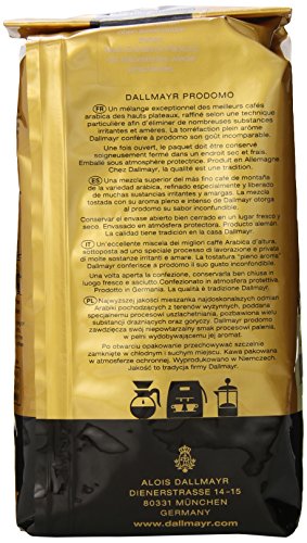 Dallmayr Gourmet Coffee, Prodomo (Whole Bean), 1.1 Pound (Pack of 2)