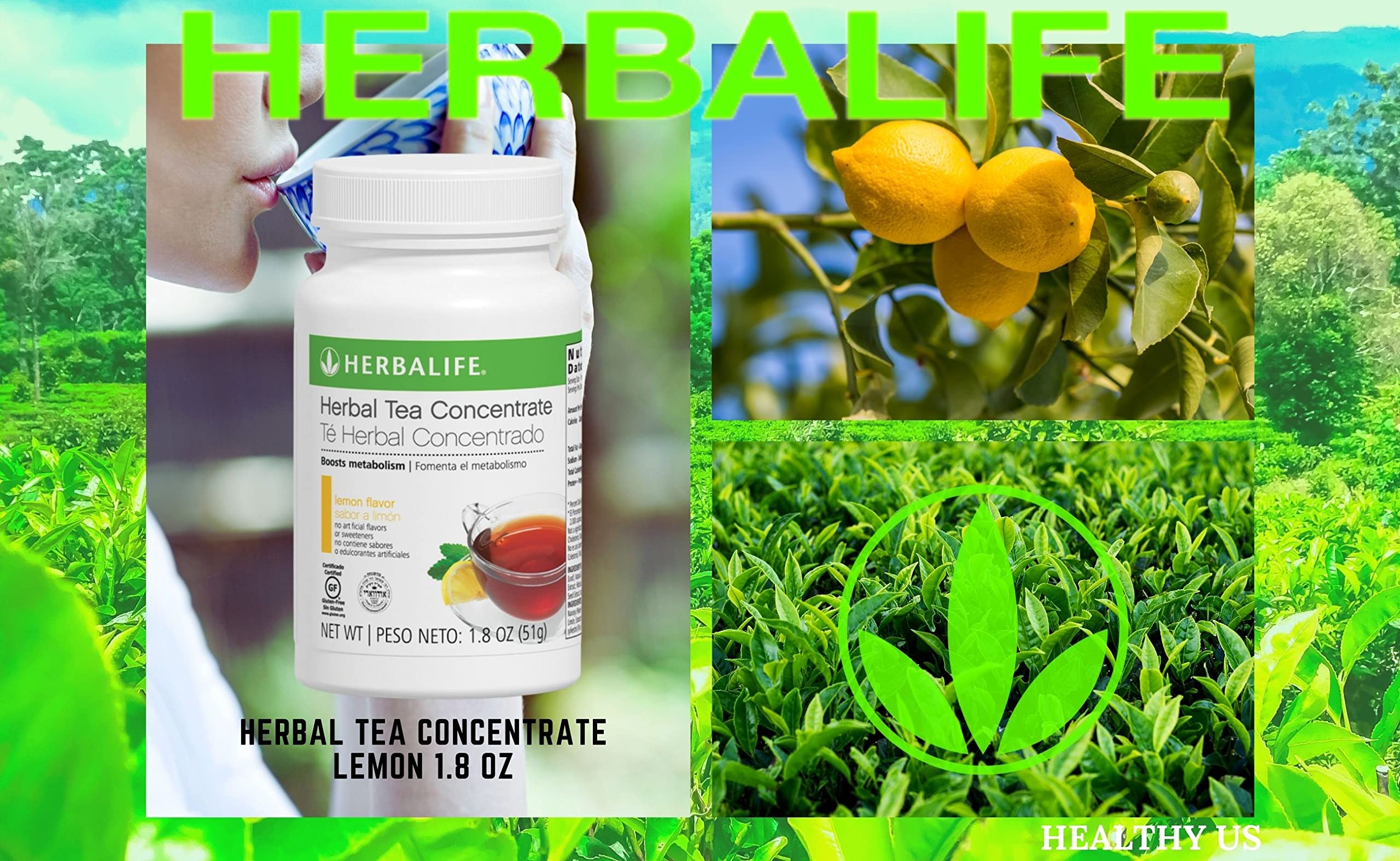 Herbalife Herbal Tea Concentrate Lemon 3.6Oz