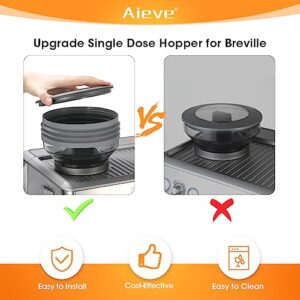 AIEVE Silicone Bellow Compatible for Breville Barista Express, Single Dose Hopper for Breville Espresso Machine