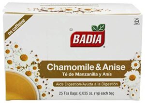 badia tea chamomile and anise 25 bg 2 pack