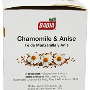 BADIA Tea Chamomile and Anise 25 BG 2 Pack