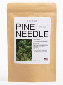 pine needle tea, wild-foraged in the usa, picked from northern white pines | protects against infection, strengthens immunity, high in antioxidants, natural suramin (20 count (pack of 1))