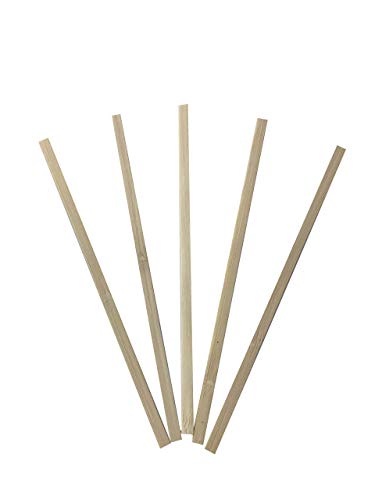 KingSeal Bamboo Coffee Stir Sticks, 5.5 inches, Square End, Stronger and Thicker Than Standard Wood, 100% Renewable and Biodegradable - 1 Box of 1000 Stirrers