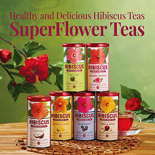 The Republic of Tea, Pineapple Lychee Hibiscus, 36-Count