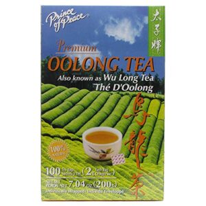 prince of peace oolong tea - 100 tea bags net wt. 6.35oz (180g)