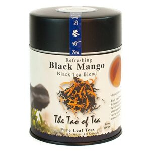 the tao of tea, black mango black tea, loose leaf, 4 ounce tin