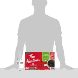 Tim Hortons Single-serve Decaf 80 K-Cup Pods, 840g/29.6oz {Imported from Canada}