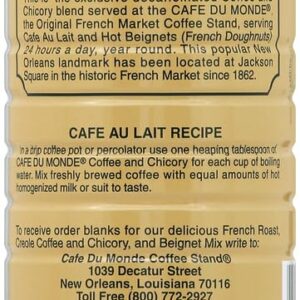 Cafe Du Monde Coffee and Chicory Decaffeinated, 13 Ounce
