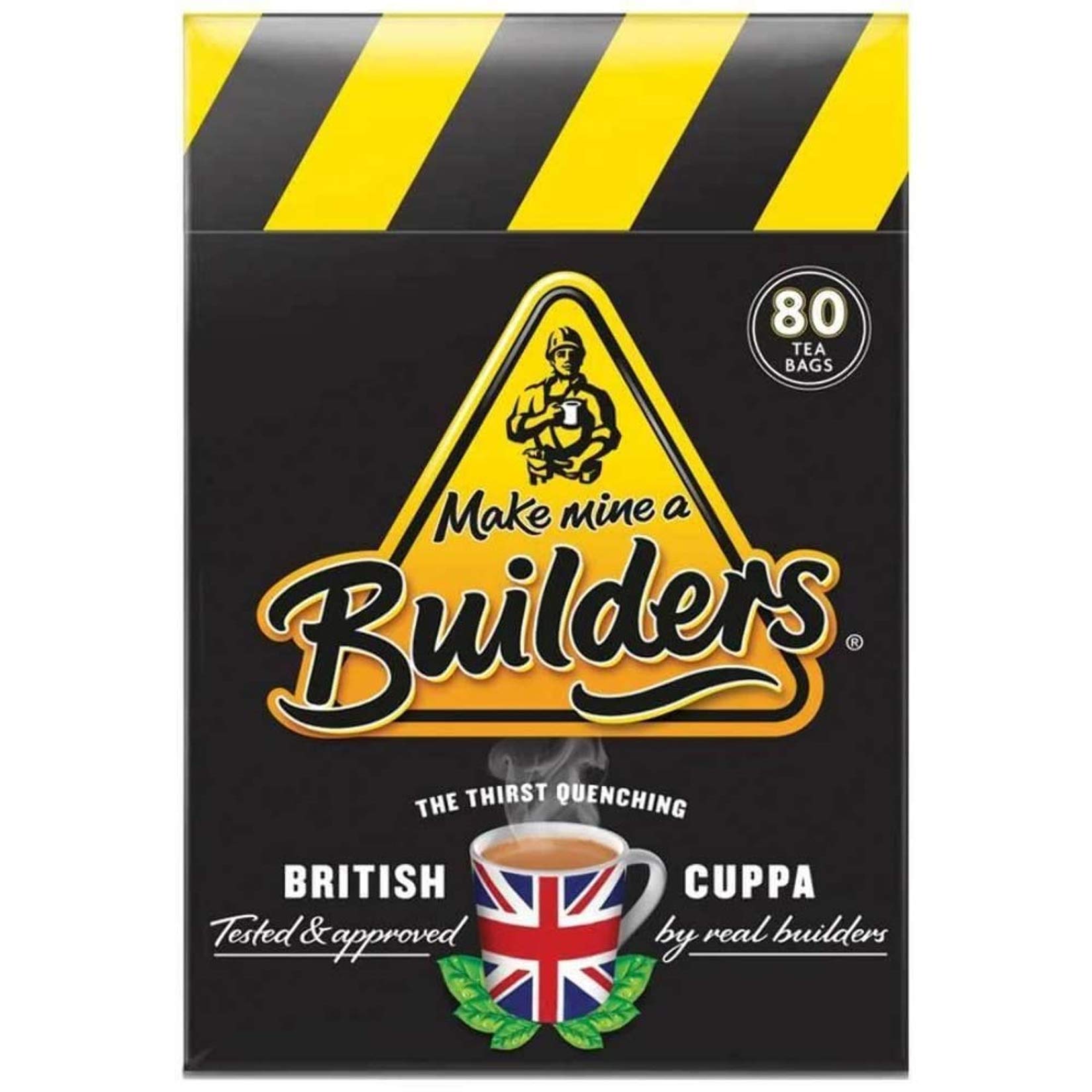 Make Mine a Builder's Teabags | Master Blended British Black Tea (Black, 80 Count (Pack of 1))