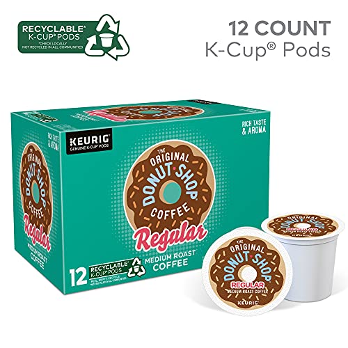 The Original Donut Shop Regular Keurig Single-Serve K-Cup Pods, Medium Roast Coffee, 12 Count