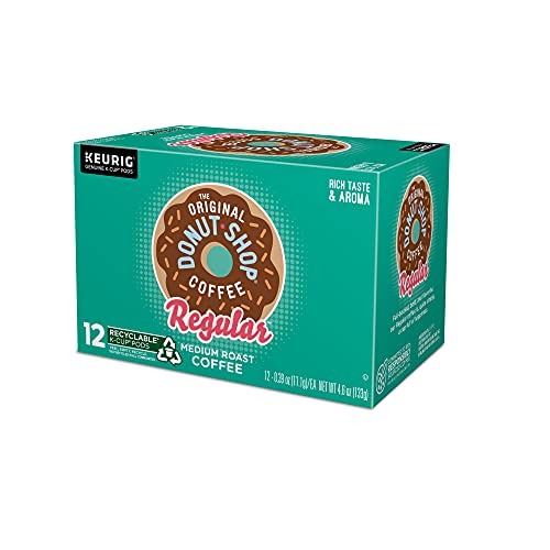 The Original Donut Shop Regular Keurig Single-Serve K-Cup Pods, Medium Roast Coffee, 12 Count