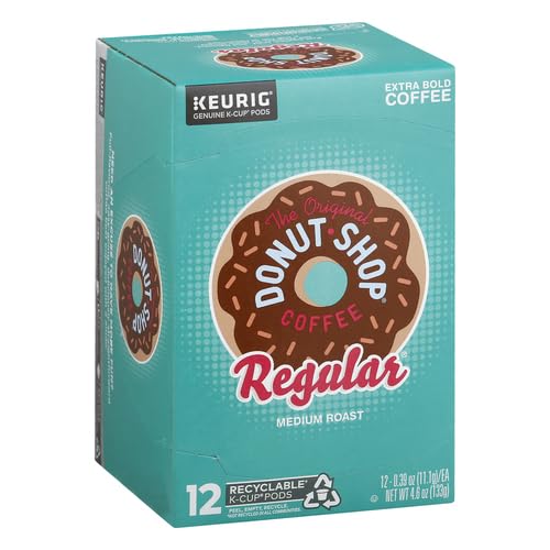 The Original Donut Shop Regular Keurig Single-Serve K-Cup Pods, Medium Roast Coffee, 12 Count