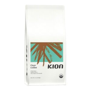 kion organic ground coffee, tested for toxins, ethically sourced, rich, bold, and smooth, medium roast 12 oz (1 pack)