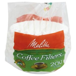 Melitta Basket Coffee Filters, White for 8-12 Cup , 200 ct