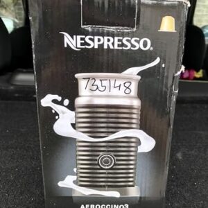 Nestle Nespresso Aeroccino3 3594 Black Milk Frother