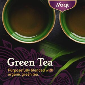 Yogi Tea Green Tea Pure Green Tea - 16 Tea Bags per Pack (6 Packs) - Organic Green Tea - Supports Overall Health & Provides Antioxidants - Made from Organic Green Tea Leaf