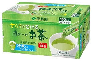 ito en oi ocha japanese green tea, macha blend, pack of 100 [japan import]