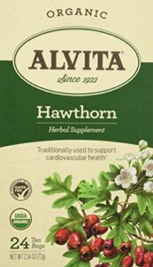 alvita teas organic herbal tea bags - hawthorn berry - 24 bags