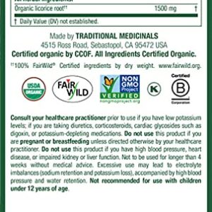 Traditional Medicinals Tea, Organic Licorice Root, Soothes the Digestive Tract & Promotes Respiratory Health, 16 Tea Bags