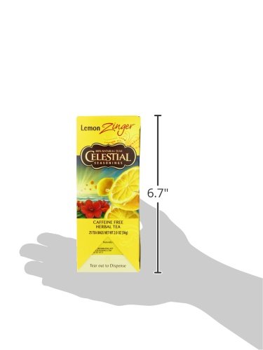 Celestial Seasonings Herbal Tea, Lemon Zinger, 25 Count Box