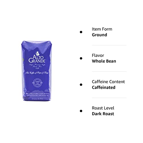 Alto Grande Premium Coffee Whole Bean - 2 Lbs (Pack of 1)