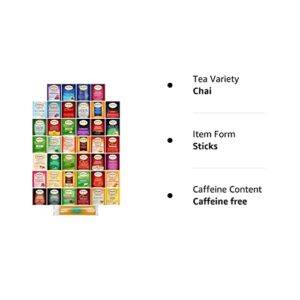 Twinings Tea Bags Variety Collection (Pack of 40) with By The Cup Honey Sticks