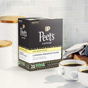 Peet’s Coffee Luminosa Breakfast Blend K-Cup Coffee Pods for Keurig Brewers, Light Roast, 22 Pods