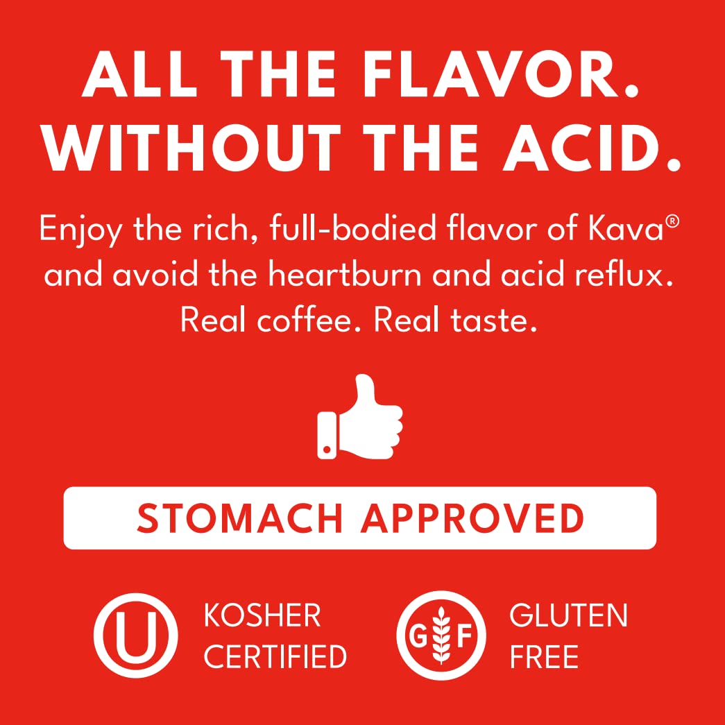 Kava Decaf Acid Reduced Instant Coffee, 4 Ounce Jar (Pack of 1)