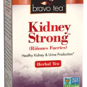 Bravo Tea Kidney Strong Herbal Tea Caffeine Free, 20 Tea Bags