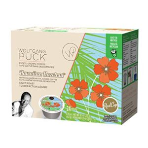 Wolfgang Puck Coffee Single Serve Capsules, Compatible with Keurig K-Cup Brewers, Hawaiian Hazelnut, 24 Count