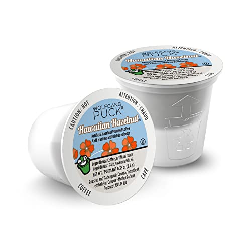 Wolfgang Puck Coffee Single Serve Capsules, Compatible with Keurig K-Cup Brewers, Hawaiian Hazelnut, 24 Count