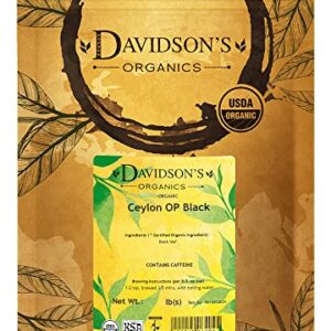 Davidson's Organics, Ceylon OP Black, Loose Leaf Tea, 16-Ounce Bag