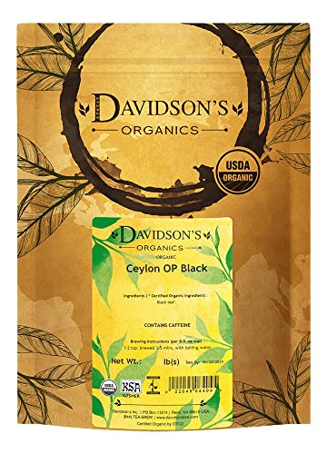 Davidson's Organics, Ceylon OP Black, Loose Leaf Tea, 16-Ounce Bag