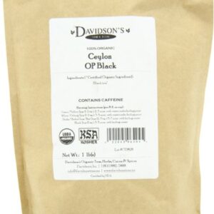 Davidson's Organics, Ceylon OP Black, Loose Leaf Tea, 16-Ounce Bag