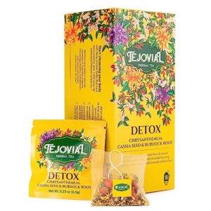 tejovial chrysanthemum cassia seed tea bags – natural liver cleanse detox & repair tea with burdock root, osmanthus, goji berries, honeysuckle –18 herbal tea bags, 4.13 oz sugar free liver detox tea