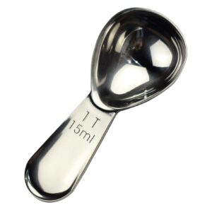 coagu 1pc 15ml coffee scoop: sturdy 18/8 stainless steel tablespoon ideal for precise coffee brewing and baking