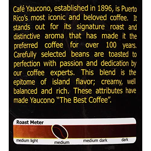 Yaucono Whole Bean Coffee, Arabica Medium Roast, Bagged, 2 Pound (Pack of 2)