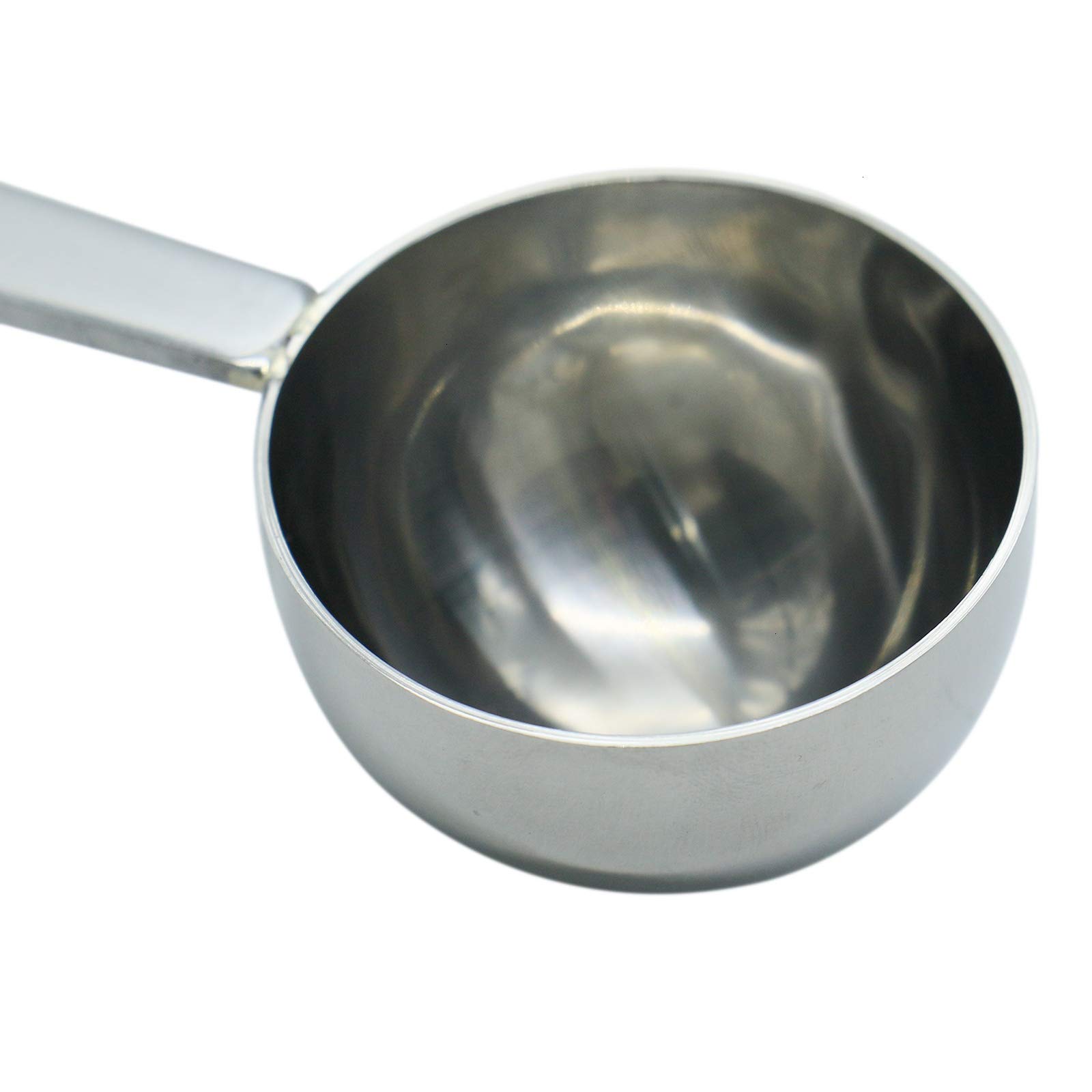 Timoo Coffee Measuring Scoop 1 Tablespoon long handle Stainless Steel spoon for Coffee, Milk Powder, Fruit Powder, Set of 5