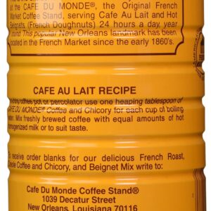 Cafe Du Monde Coffee and Chickory and French Roast Bundle. New Orleans Coffee Bundle Includes One 15 ounce Original Coffee And One 13 Ounce