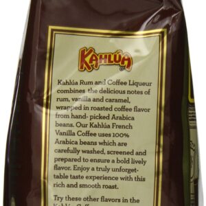 White Coffee Kahlua Gourmet Ground Coffee, French Vanilla 12 Ounce