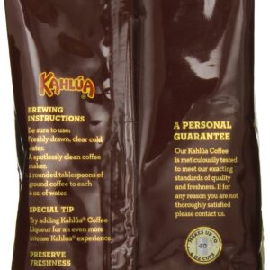 White Coffee Kahlua Gourmet Ground Coffee, French Vanilla 12 Ounce