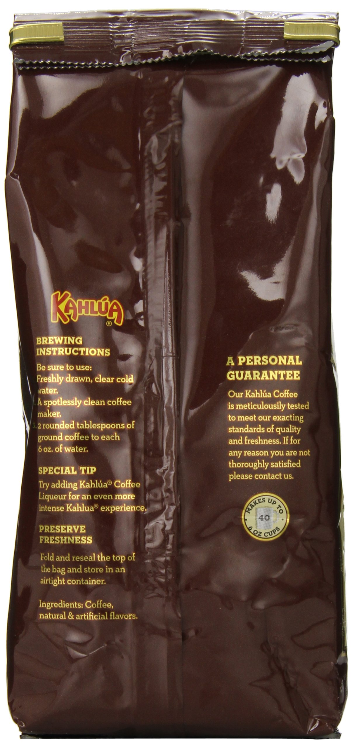 White Coffee Kahlua Gourmet Ground Coffee, French Vanilla 12 Ounce