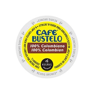 cafe bustelo® single-serve coffee k-cup®, 100% colombian, carton of 24
