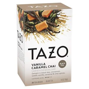 TAZO Chai, Vanilla, Caramel Tea Bags, 20 Count (Pack of 6)