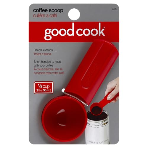 Goodcook Extendable Coffee Scoop, 2 Tablespoon, Small, Red