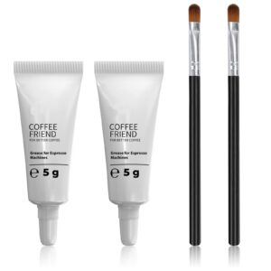 espresso machine grease, silicone grease-coffee machine lubricant 5g tube fit all sa eco, ph illips and gag gia expresso machines, maintenance kit for the care and maintenance (white2pc)