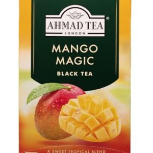 Ahmad Tea Mango Magic Black Tea, 20-Count Boxes (Pack of 6)