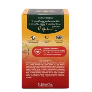 Ahmad Tea Mango Magic Black Tea, 20-Count Boxes (Pack of 6)