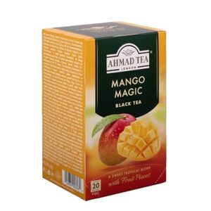 Ahmad Tea Mango Magic Black Tea, 20-Count Boxes (Pack of 6)