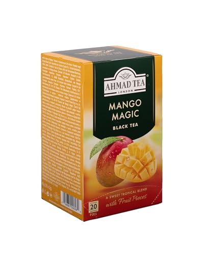 Ahmad Tea Mango Magic Black Tea, 20-Count Boxes (Pack of 6)